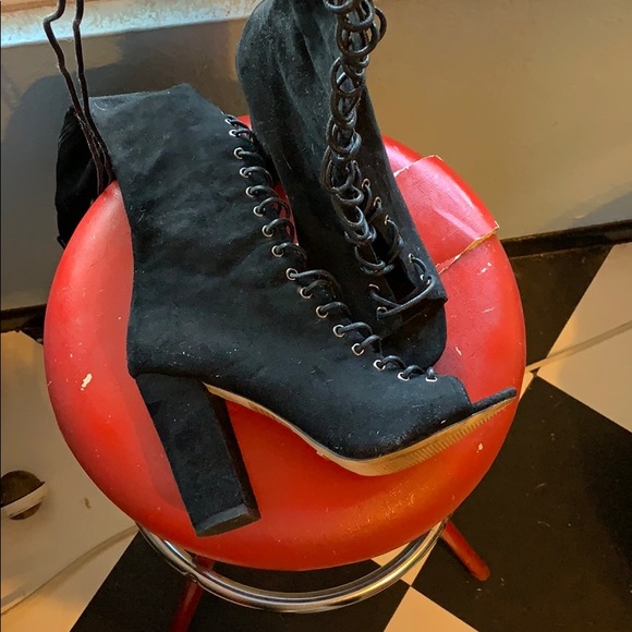 Billini lace up over the knee boots - Picture 3 of 4